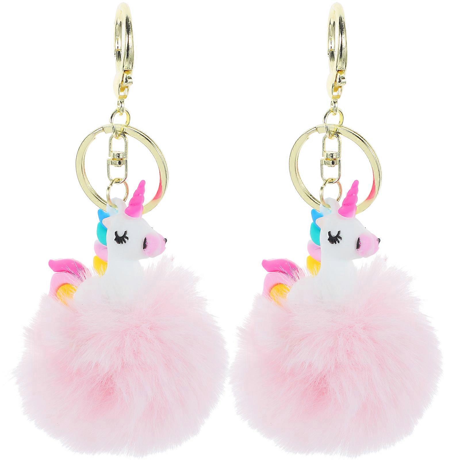 2pcs Practical Bag Pendant Key Decor Backpack Pendant Keychain Pendant