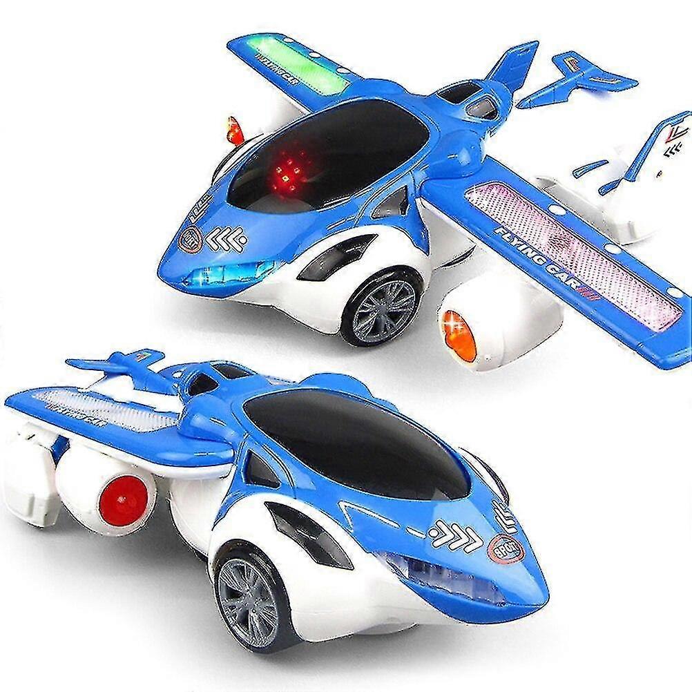 Flash Toy Electric Rotate 360 Light Music Sound Automatic Deformation Toy Vehicles