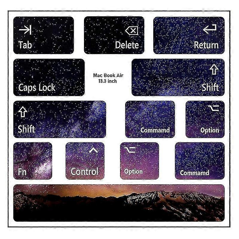 Keyboard Skin Stickers Keyboard Tearable Button Film Cartoon Cute Custom Animation Texture Key Cover For Macair