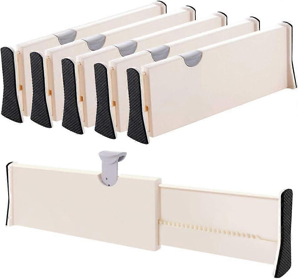 5-Pack Adjustable Drawer Dividers for Organization