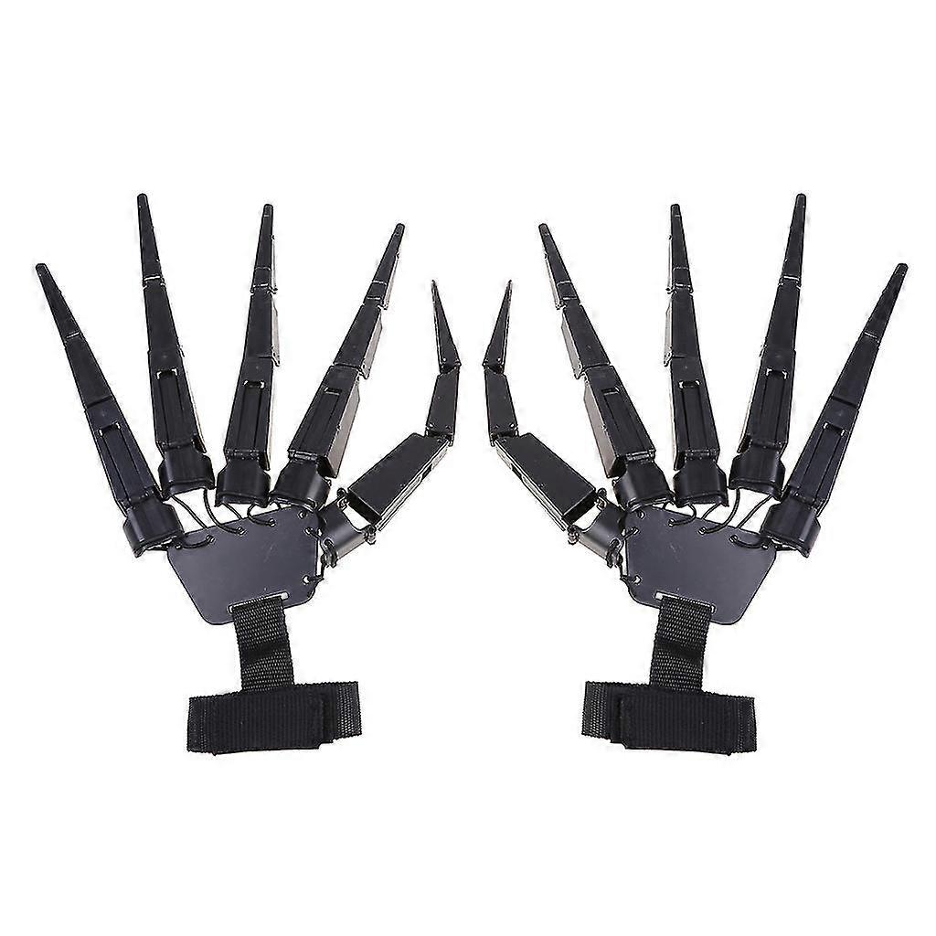 1 Pair For Creative 3d Printed Halloween Articulated Fingers Flexible Joint Hand Model Horror Ghost H240106D