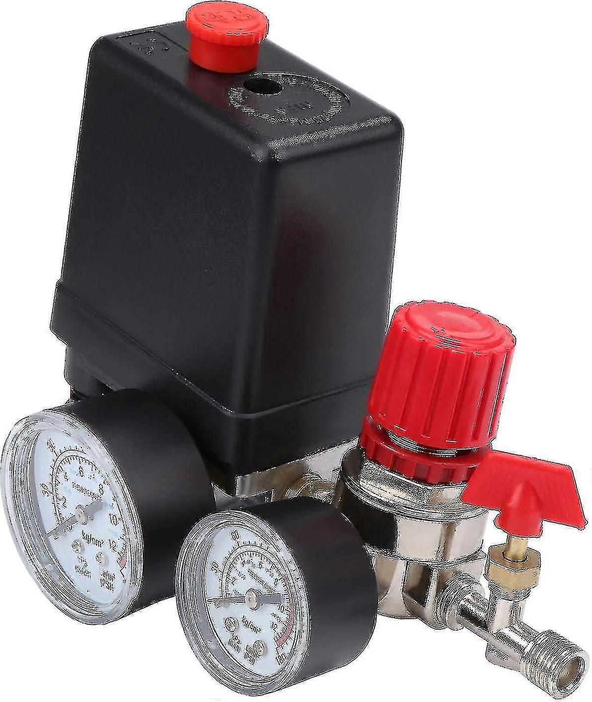 Air Compressor Pressure Switch Valve Pressure Switch Air Compressor With Regulators Gauge - XC