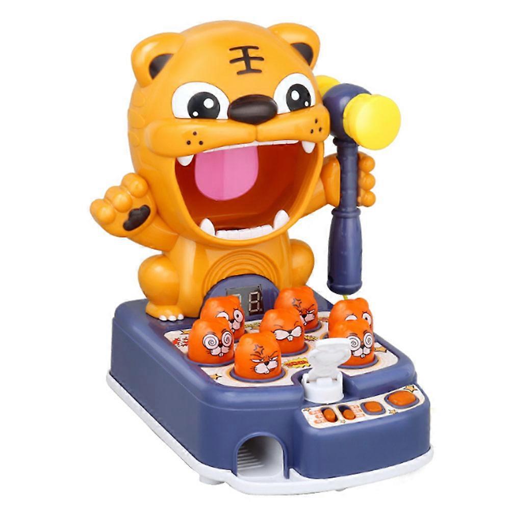 New Whack a Mole Game Toy,Tiger Shooting Games Target Practice Toys,Early Educational Hammering Pounding,Language Learning