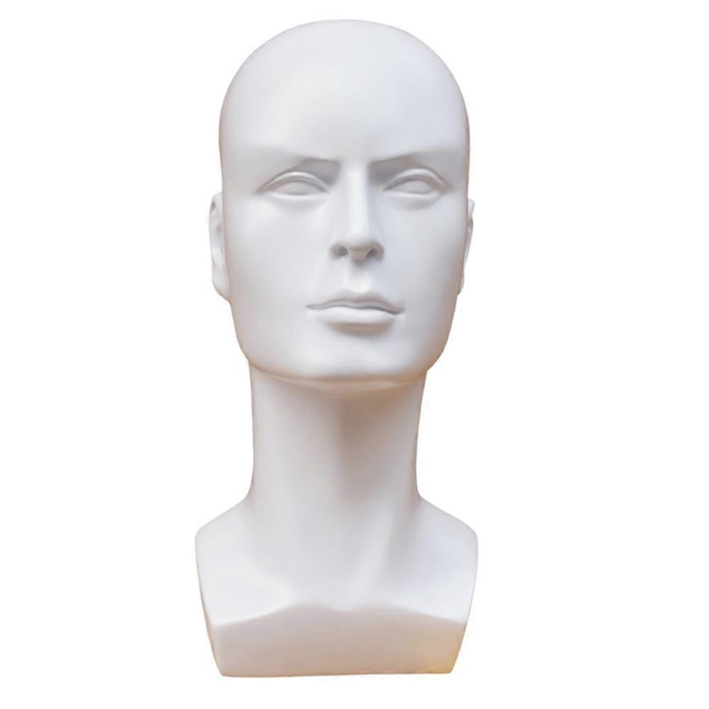 Multi-Use Plastic Man Mannequin Head Model Mask Glasses Hat Wig Display Props