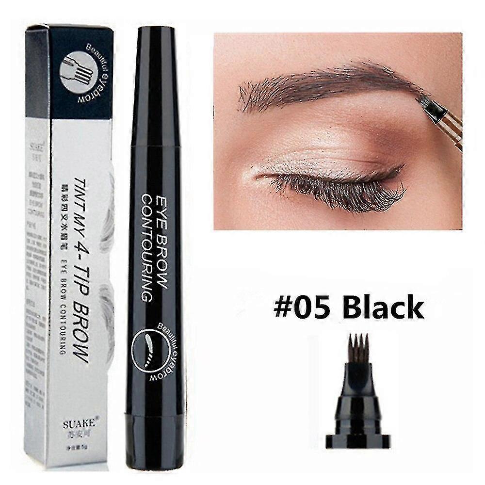 Eyebrow Pen, Microblading Eyebrows, 4 Points Eyebrow Pencil, Creates Lasting MakeUp Professional Natural Looking Eyebrows