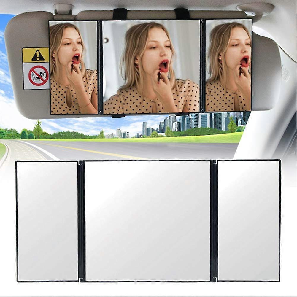 2 in 1 foldable vanity mirror for car sun visor