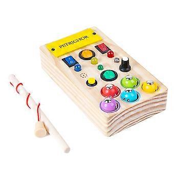Children Early LED Educational Appliance Novelty Pull Insects Game Toys Set