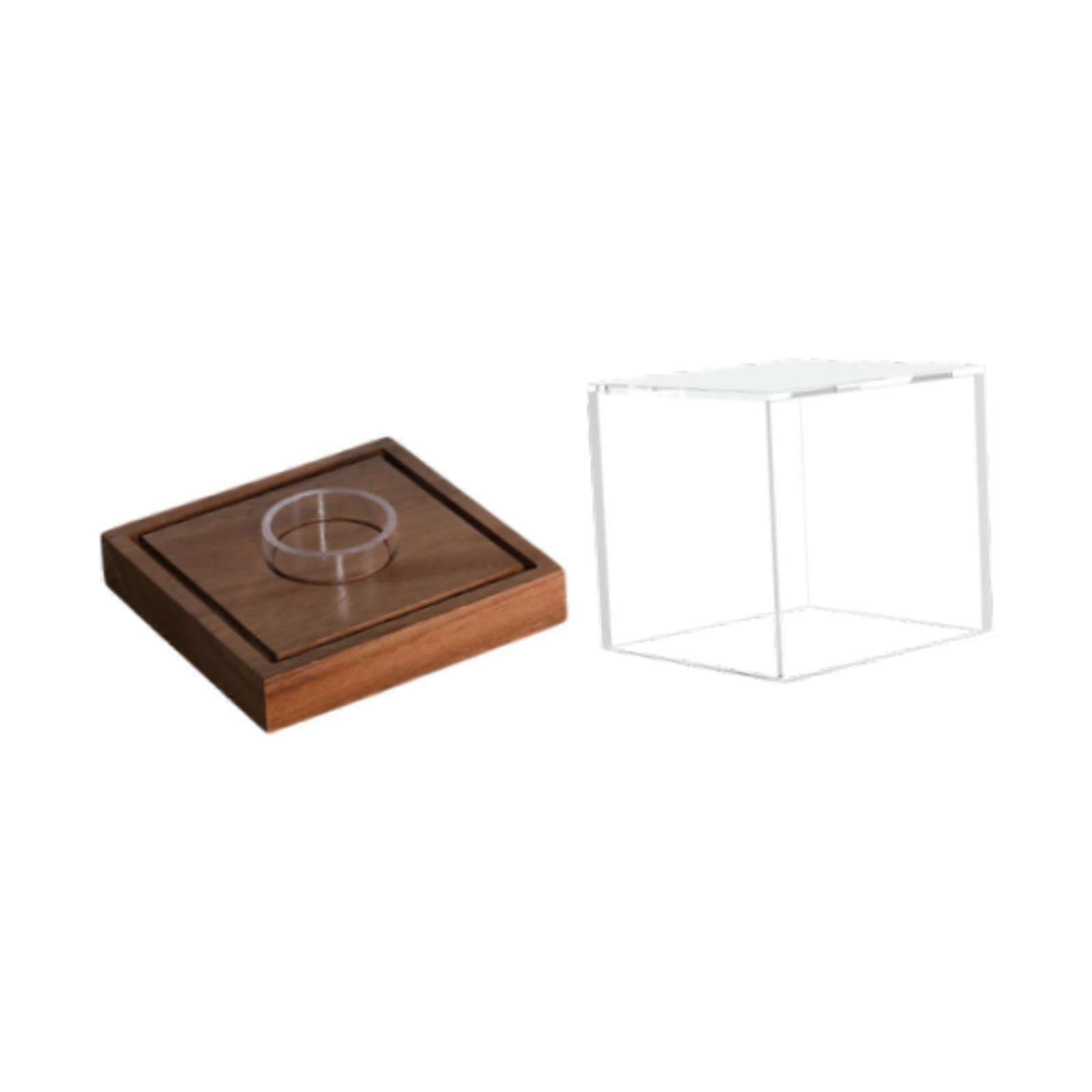 Baseball Display Case Square Dustproof Storage Case Showcase Baseball Holder