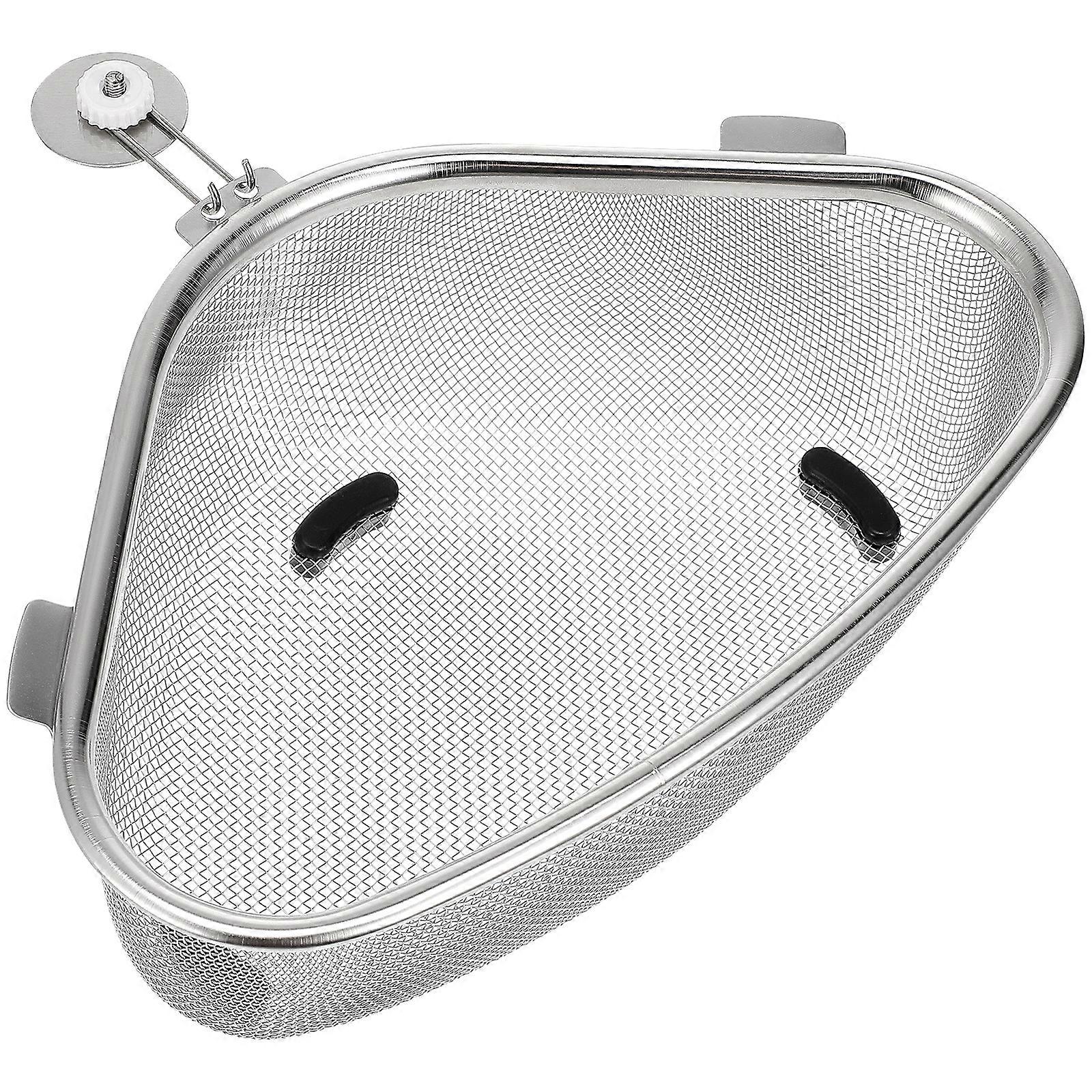 Triangle Corner Strainer Triangular Sink Drain Shelf Corner Sink Strainer Basket