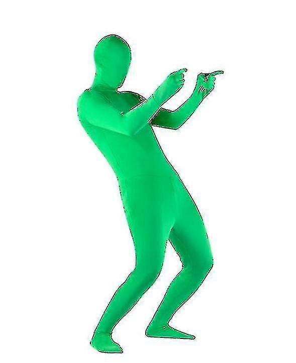 Stretchy Body Green Screen Suit Video Chroma Key Comfortable Background Invisible Effect Tight Suit