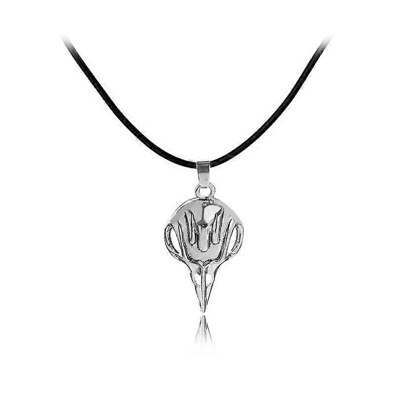 Bellatrix Lestrange Raven Bird Skull Pendant Necklace