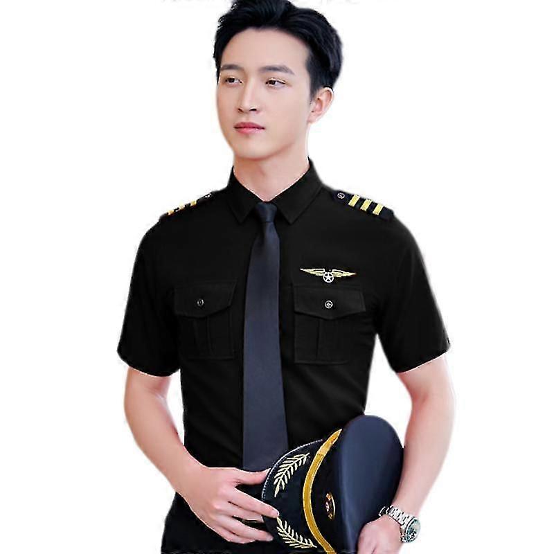 プロフェッショナル飛行機キャプテンユニフォームエアパイロットフォースフライトスーツKTVハロウィーンコスプリドレスアップオンリートップス