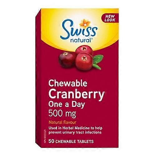 Swiss Natural Cranberry One A Day,500 Mg,50 Chewable