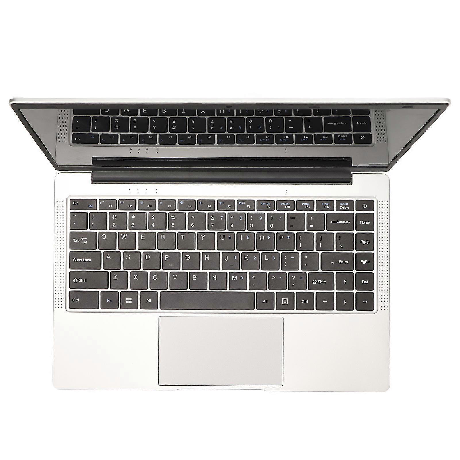 Laptop 14in for Intel J4105 CPU for Win 10 1920x1080 HD Large Screen Silver Notebook Computer