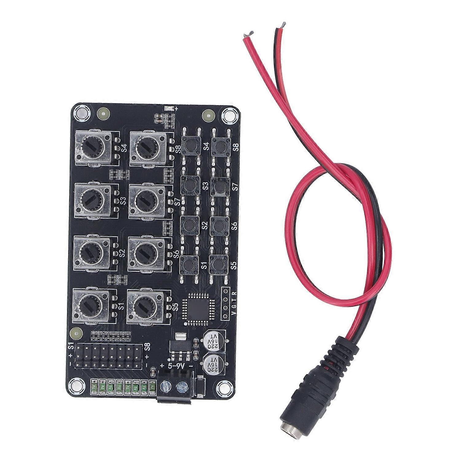 Rotating Knob 8 Channel Servo Controller Control Board with High Accuracy 5‑8.4V 