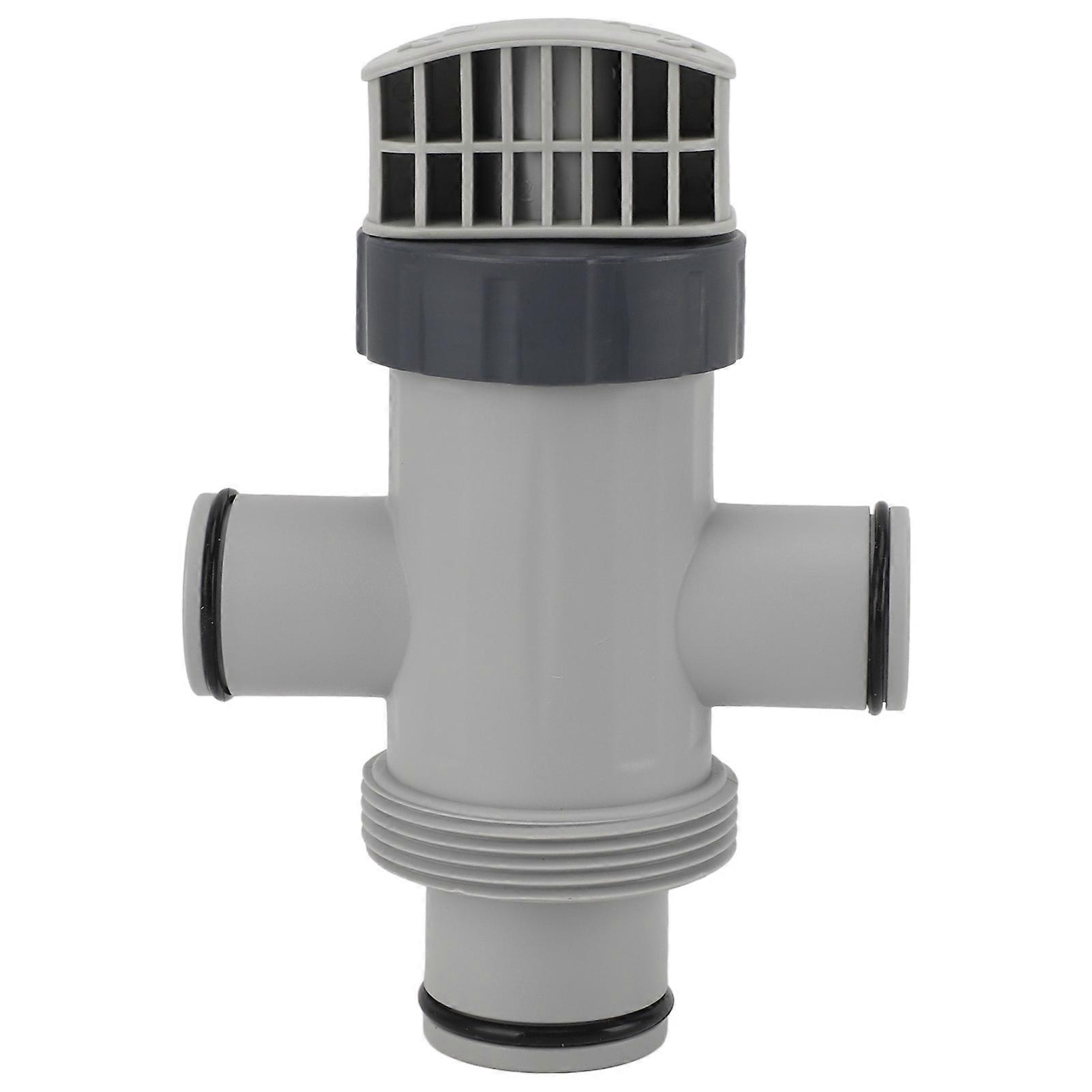 Replacement Dual Open Port Plunger Valve Adjustable Pool Connector Durable Plastic Easy Installation Water Flow Control for Swimming Pool