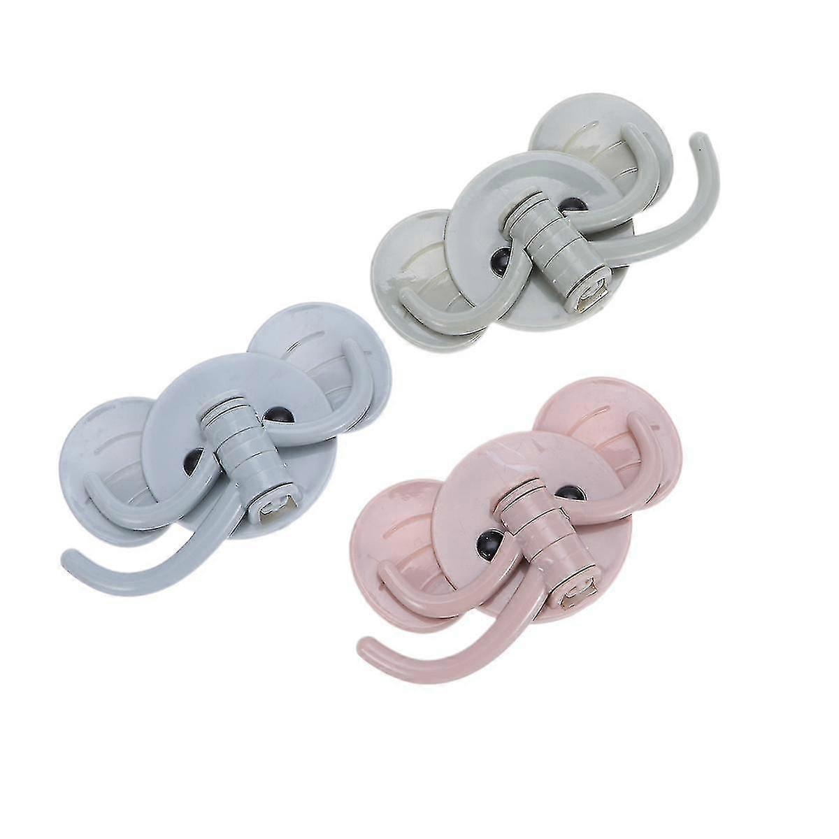 Wall Hanging Hook Wall Hanger Wall-mounted Elephant Shape Creative For Kitchen Bathroom3pcs