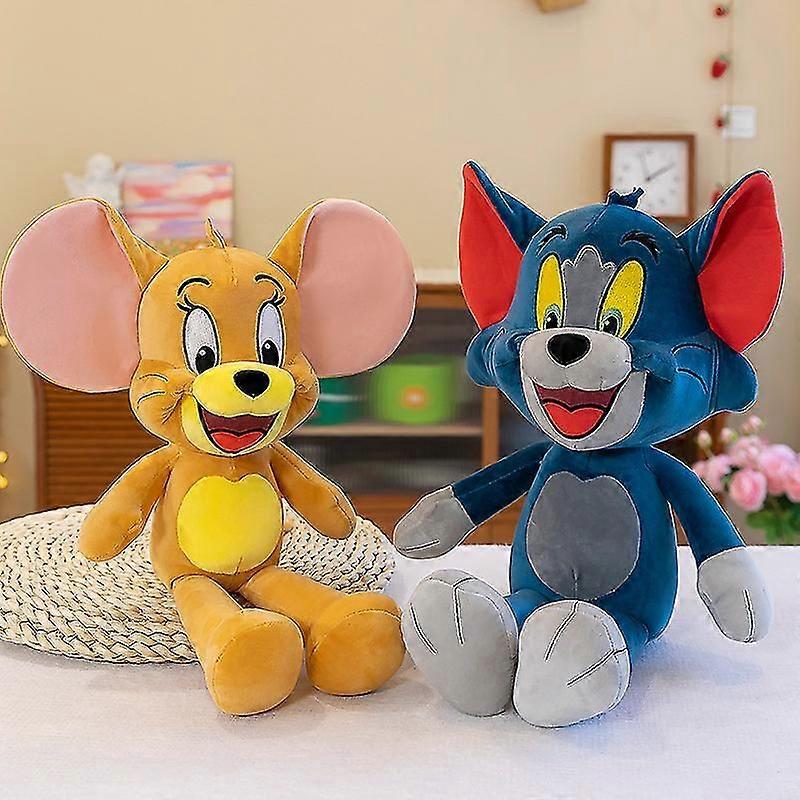 Tom And Jerry Plush Toy Cat Mouse Stuffed Animal Doll For Kid Gift