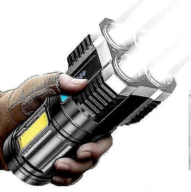Super Bright  Torch Led Flashlight Usb Rechargeable Tactical Light