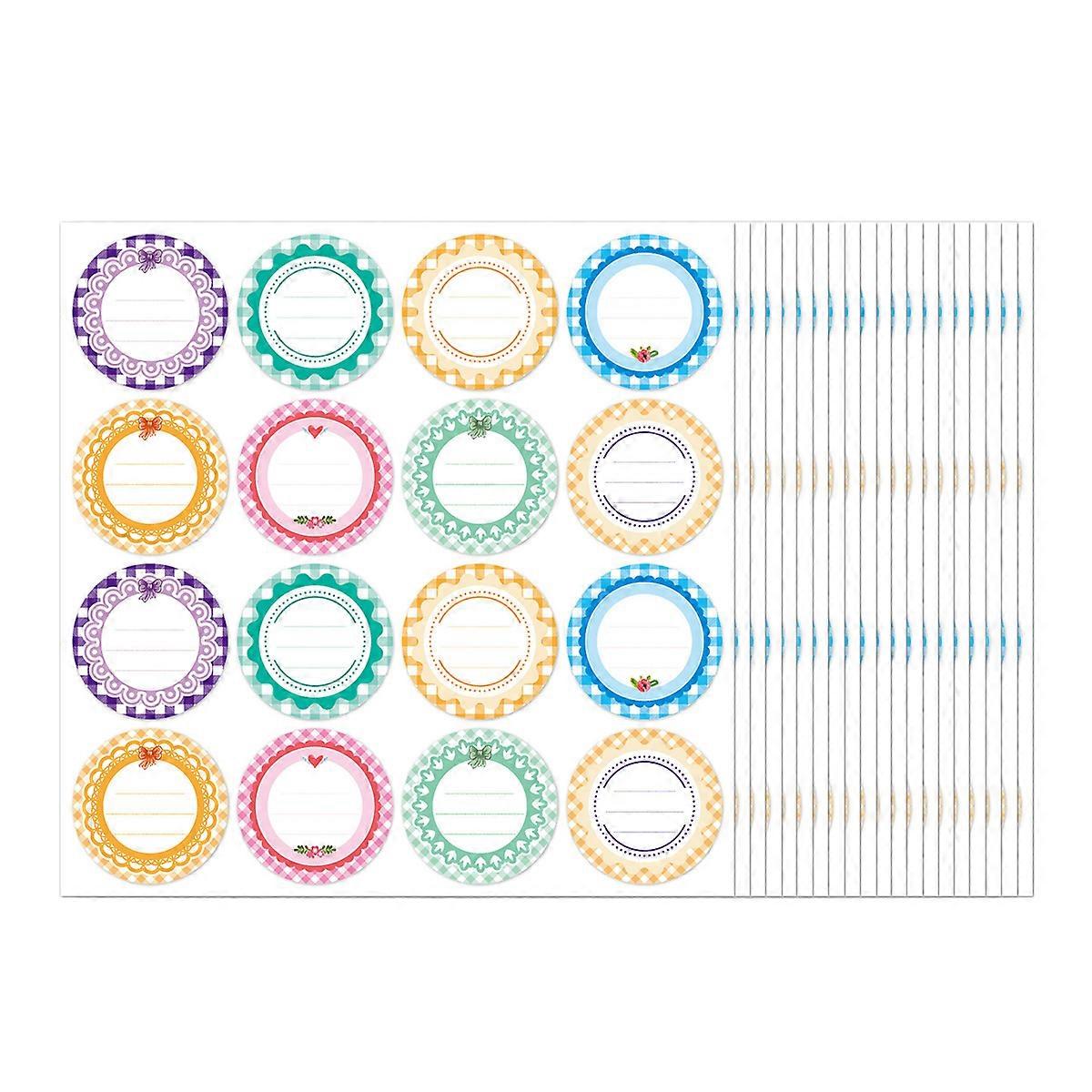 Gift Label Tags, Mason Jar Lid Labels, Waterproof, Write On