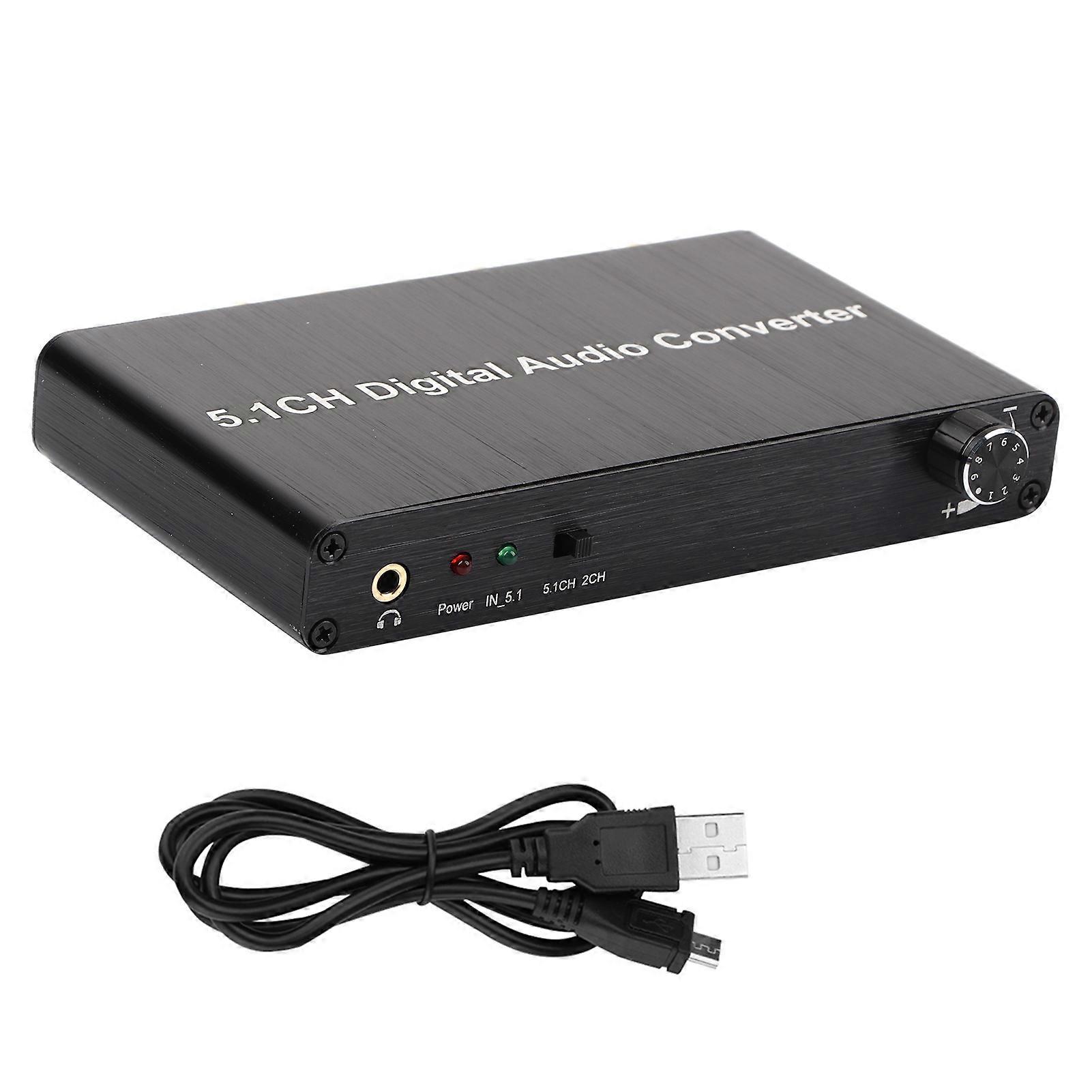 5.1 Digital DTS AC3 Dolby Channel Decoder o Converter SPDI Sound Adapter