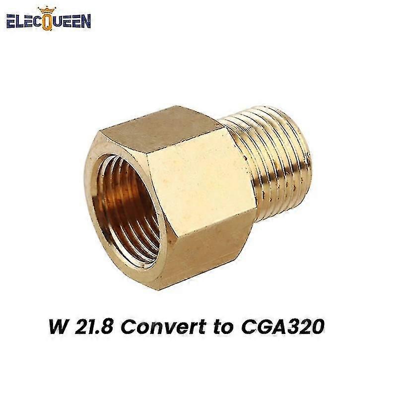 Co2 Thread Adapter W21.8 Thread To Cga320 Adapters Cylinders For Co2 Tank Bottle