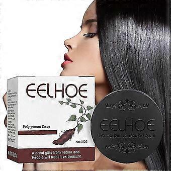 Eelhoe Polygonum Zeep Zwart & Dik Haar Fallopia Multiflora Shampoo Bar Polygonum Shampoo Zeep Bevordert de Haargroei Polygonum Extract Shampoo Diep