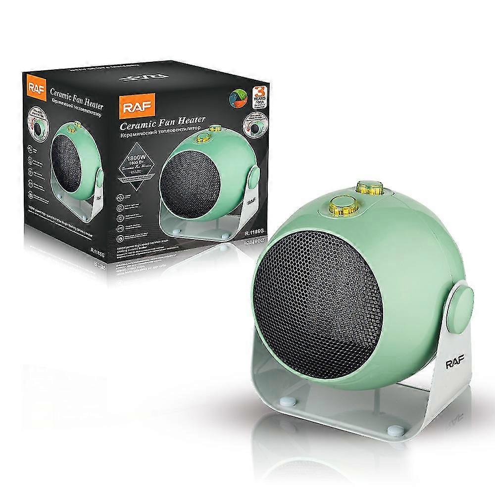 1800 W Ceramic Fan Heater, Green