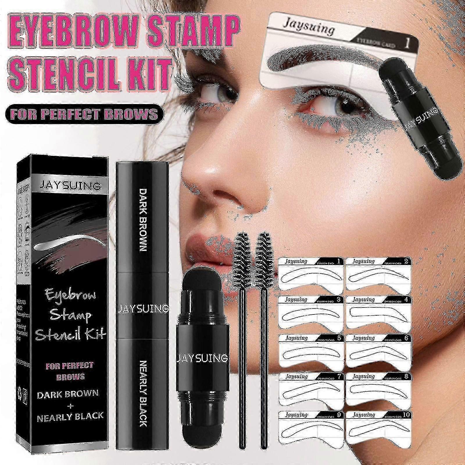 Jaysuing Eyebrow Seal Kit Lazy Makeup Eyebrow Seal Eyebrow Cream Hairline Waterproof Non-smudge Natural Eyebrow Cream |