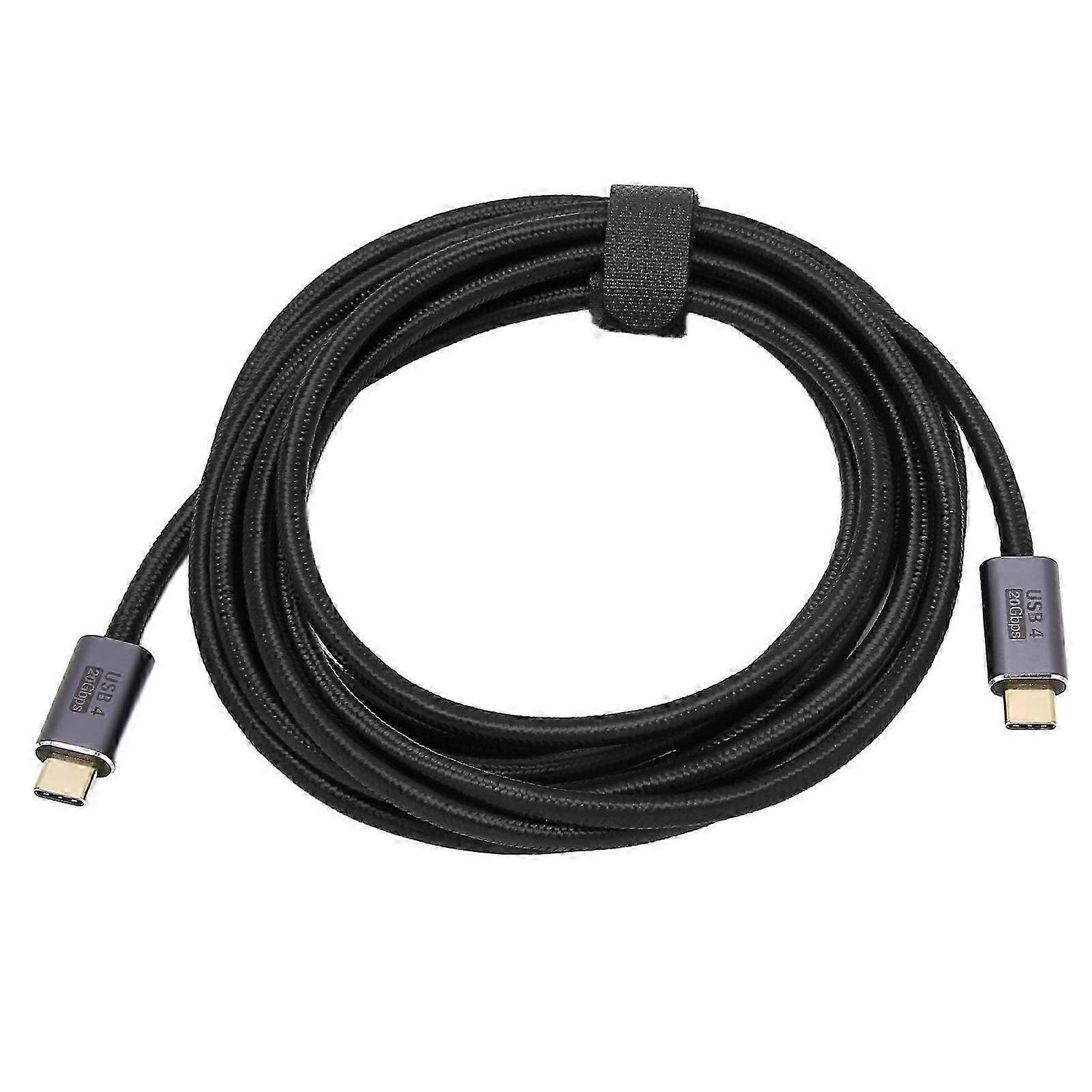 Usb 4.0 Cable Multifunctional 20gbps High Speed Transmission Hd 8k 60hz Support Pd100w Type C To Type C Cable 118.1in