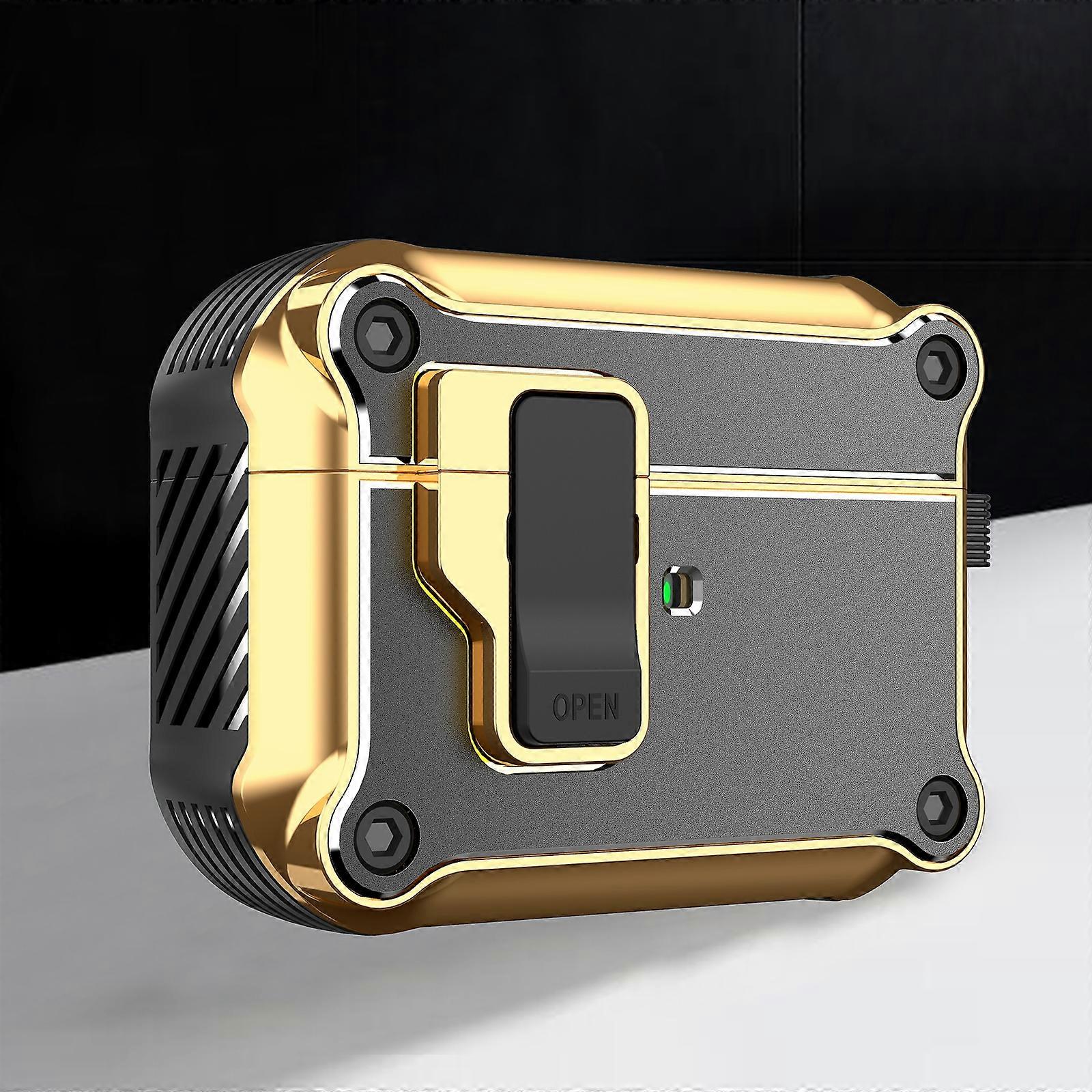 For AirPods Pro Wireless Earphone Eagle Electroplating Protective Case with Hook