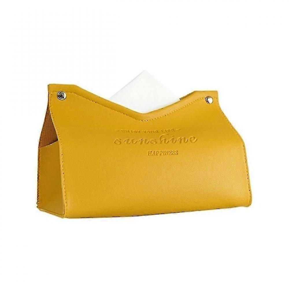 Capa da caixa de tecido de couro