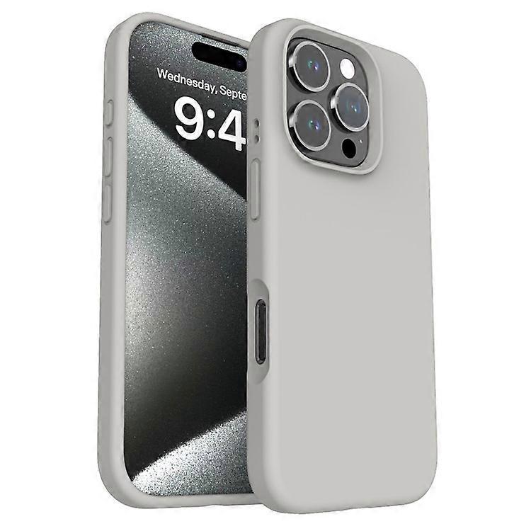 Compatible For iPhone 16 Pro Case PC+Liquid Silicone Anti-Scratch Lining Phone Cover