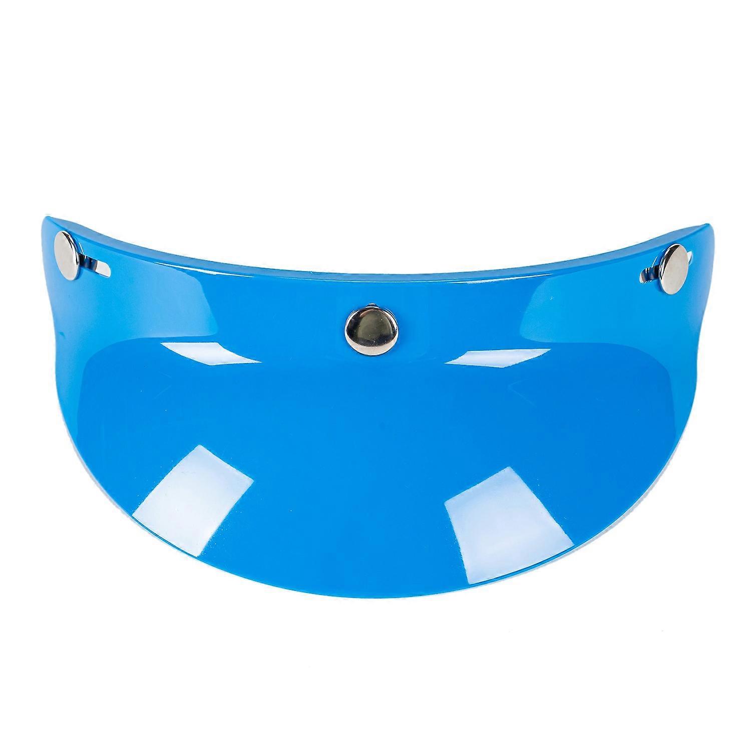 3 Snap-Button Visor  Lens Visor Flip Up Wind  for   Open Face Motorcycle Helmet