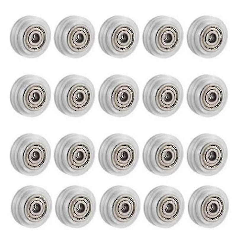 unique 20pcs imprimante 3d en polycarbonate transparent roue poulie en plastique roulement linéaire compatible avec Cr-10 S5 En