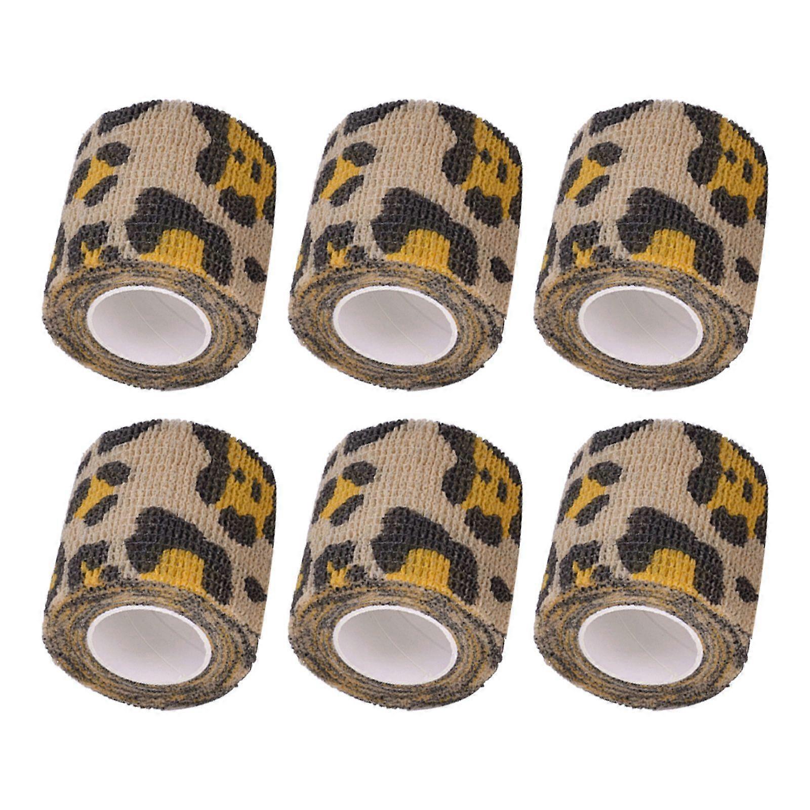 m Self Adhesive Tape Nail Wrap Tapes Flower Leopard Pattern 5cm Wide Non-woven Fabric Elastic Bandage Tattoo Protective Tape