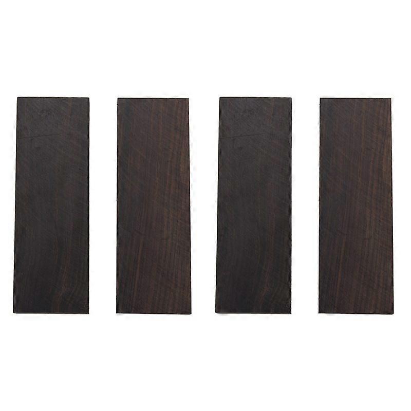 4Pcs DIY Knife Handle Material Africa Blackwood Melanoxylon Wood Blocks 120X40x10mm