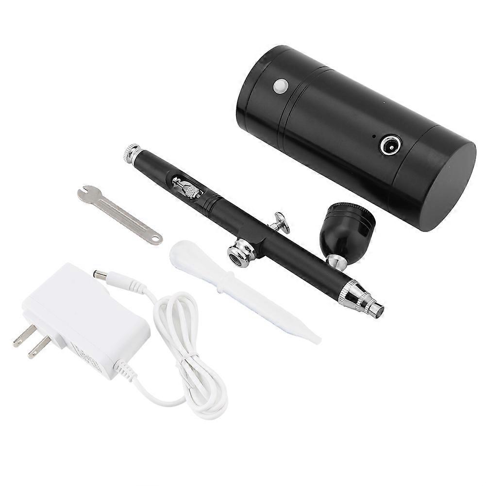 Mini Air Compressor Airbrush Spray Gun Set 7CC Capacity 100-240V