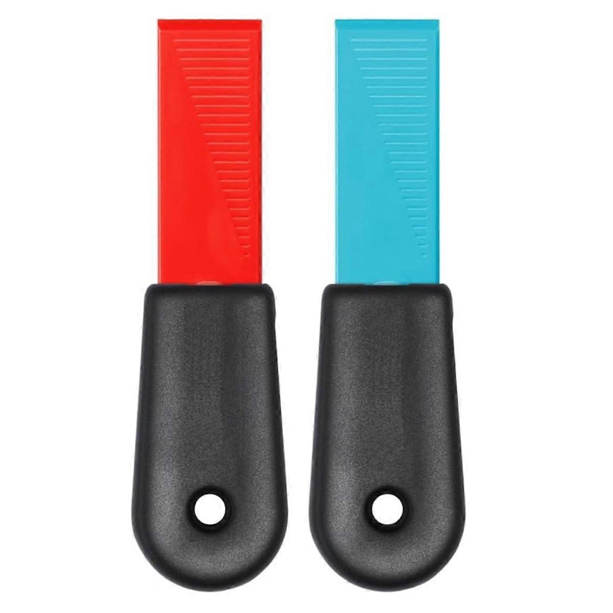 2-in-1 Self-Sharpening Cleaning Scrapers & Hook Scrapers, Safe for Non-Stick - Pack of 2, Parties Mix