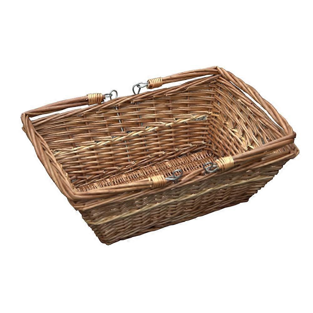 Rectangular Market Wicker Shopping Basket