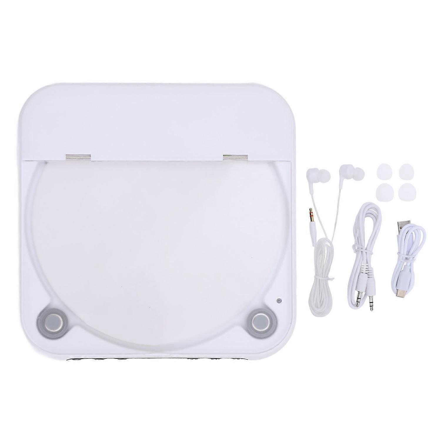 CD Player with Wired Headphones Portable Bluetooth 5.3 USB Rechargeable 2000mah CD Music Player for