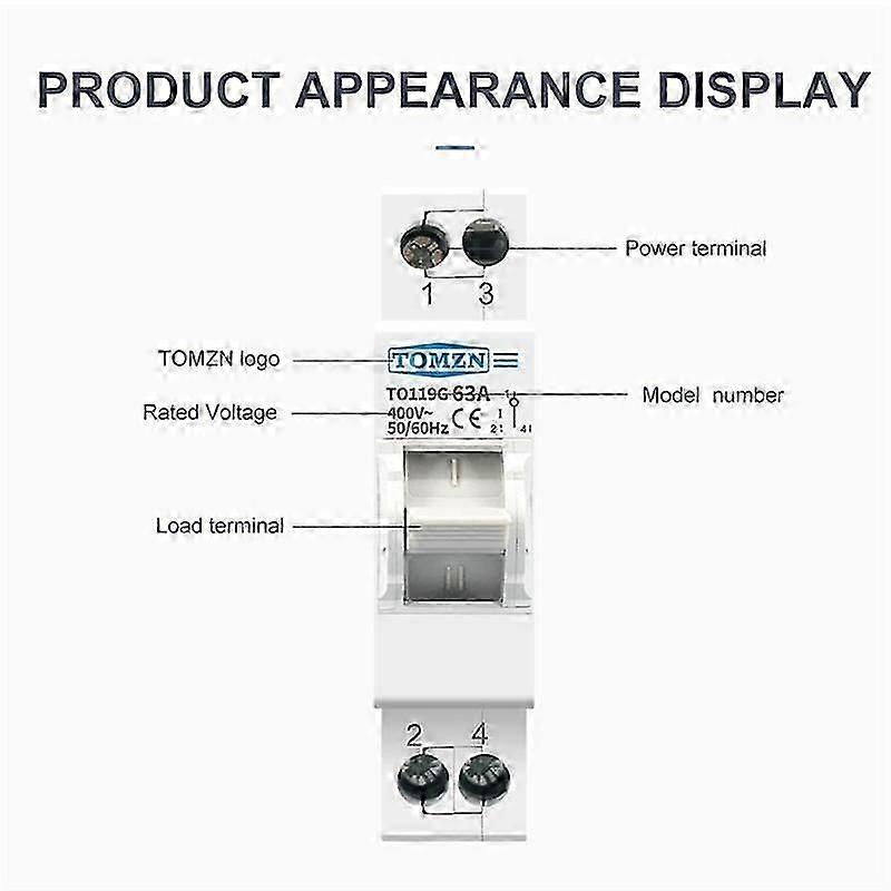TO119G 1P 63A Dual Power Manual Transfer Isolating Switch Interlock Circuit Breaker jn