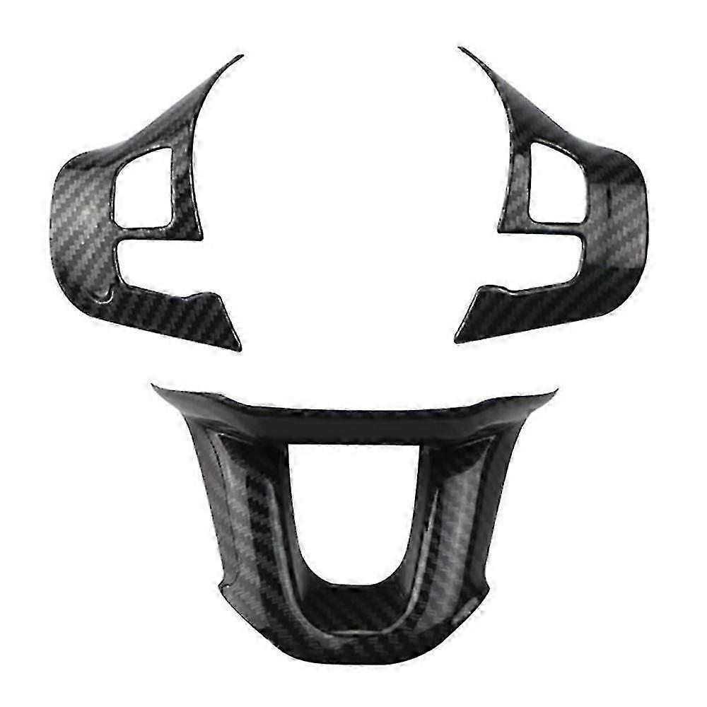 3pcs κάλυψη ροδιών τιμονιών αυτοκινήτων για peugeot 2008 208 308 ίνα άνθρακα