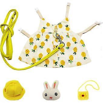 Fashionista para Animais de Estimação, Roupa Chique para Animais de Estimação com Hamster Ajustável Vestido de Arnês para Animais de Estimação Pequenos Vestido de Solda, Vestidos de Cão Perfeitos para Cães Pequenos Gatos, Verão