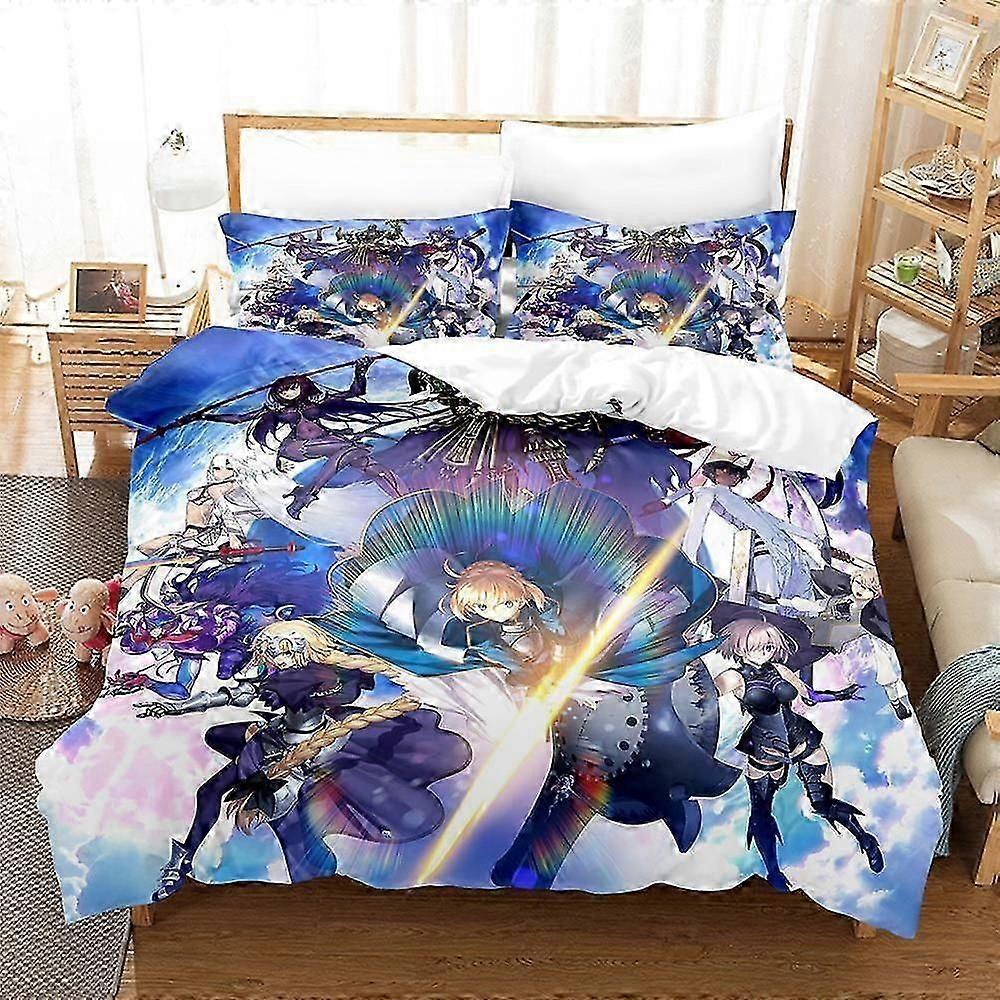 a1069 Prześcieradła Prześcieradła Anime Prześcieradło Fate Grand Order Zestaw pościeli Pojedynczy podwójny pełnowymiarowy zestaw pościeli Zestawy pościeli do sypialni dla dorosłych dzieci Prześcieradła iip1069