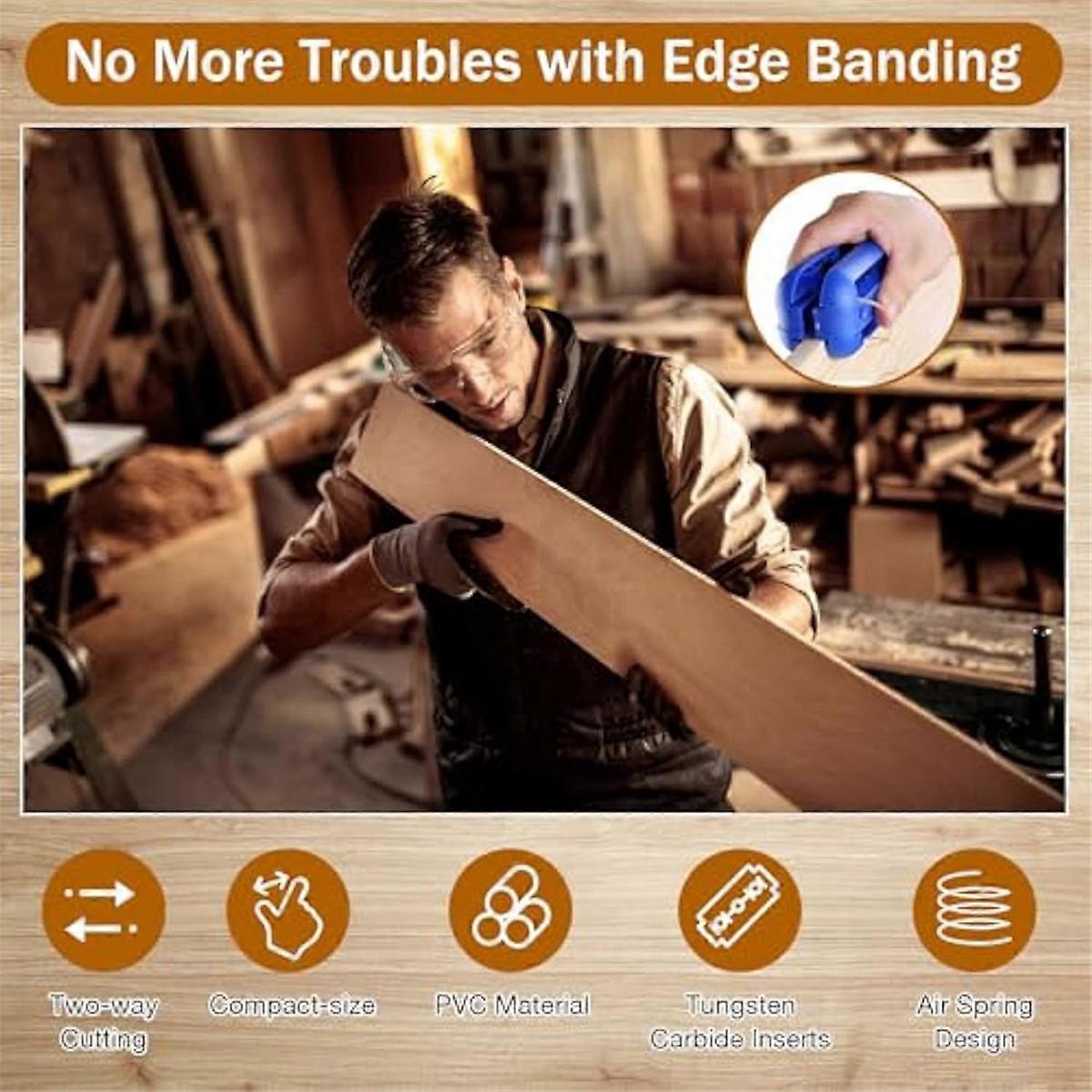 Edge Band Trimmer - Wood Edge Trimming Tool for Woodworking Deburring