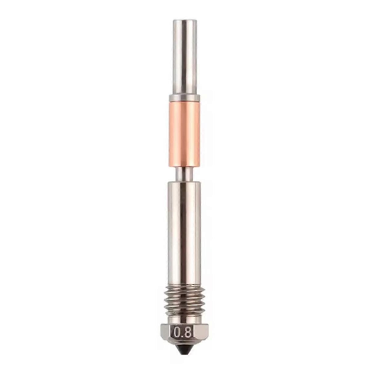One-Piece Hardened Steel Nozzle High-Flow Hardened Steel Nozzle for TZ 4.0 Hotend Bambu Lab X1/P1P/P