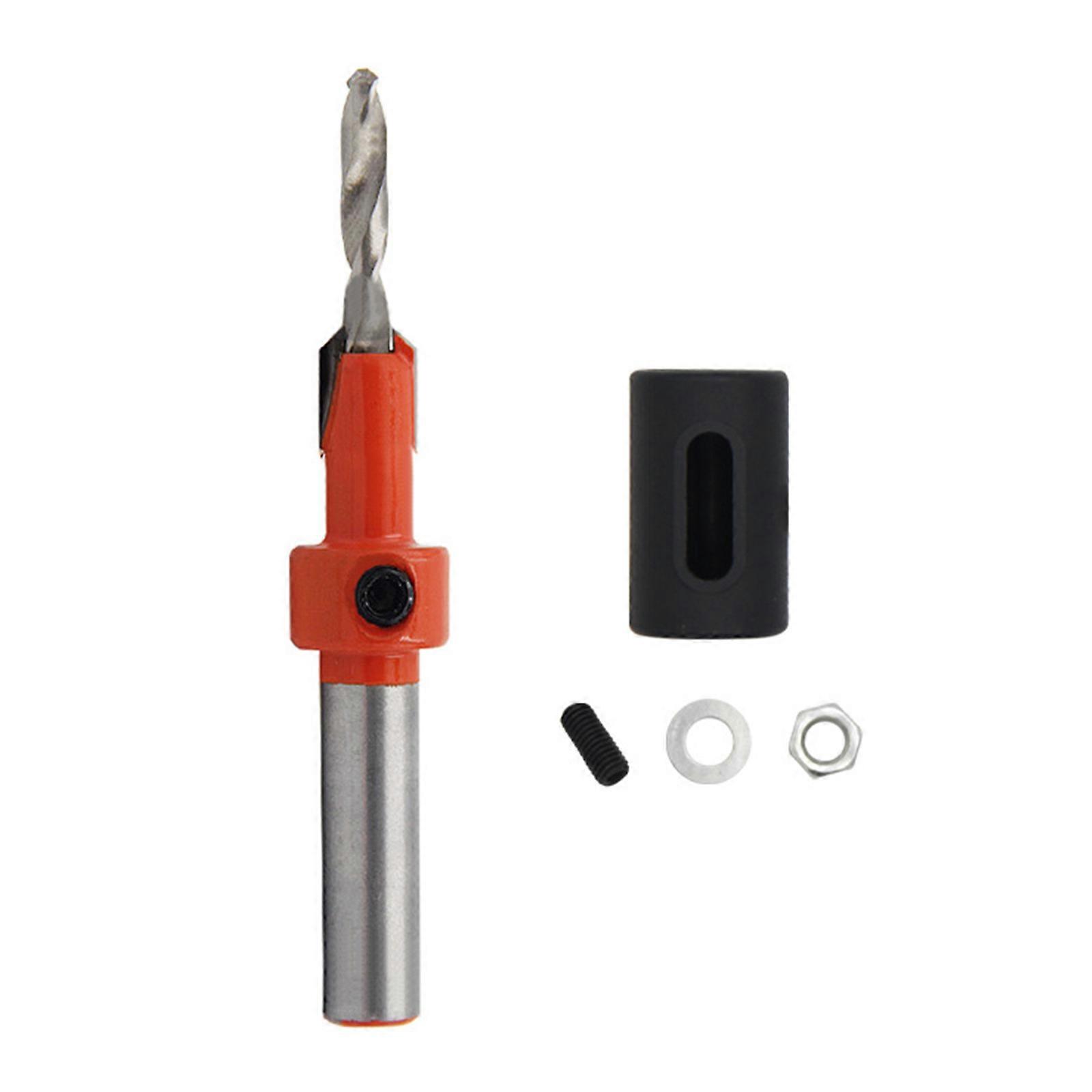 Woodworking Countersunk Head Drill, Drilling and Chamfering,Countersunk Fried Dough Twist Drill Bit