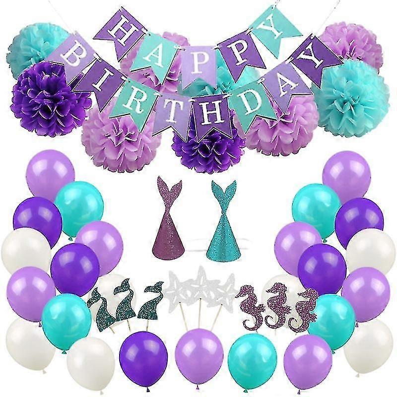 76pcs Birthday Balloons Set