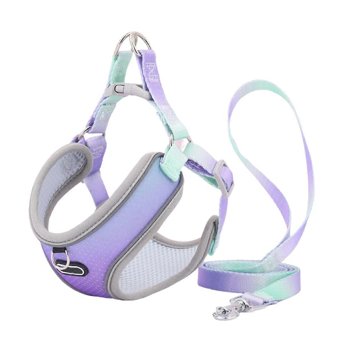 Escape Proof Cat Harness and Leash Set Adjustable Pet Leash (A), L